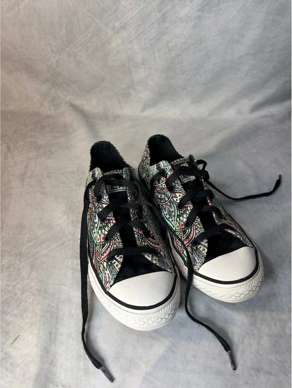 Converse Chuck Taylor All Star Low Top Paisley Sneakers Youth Size 3
